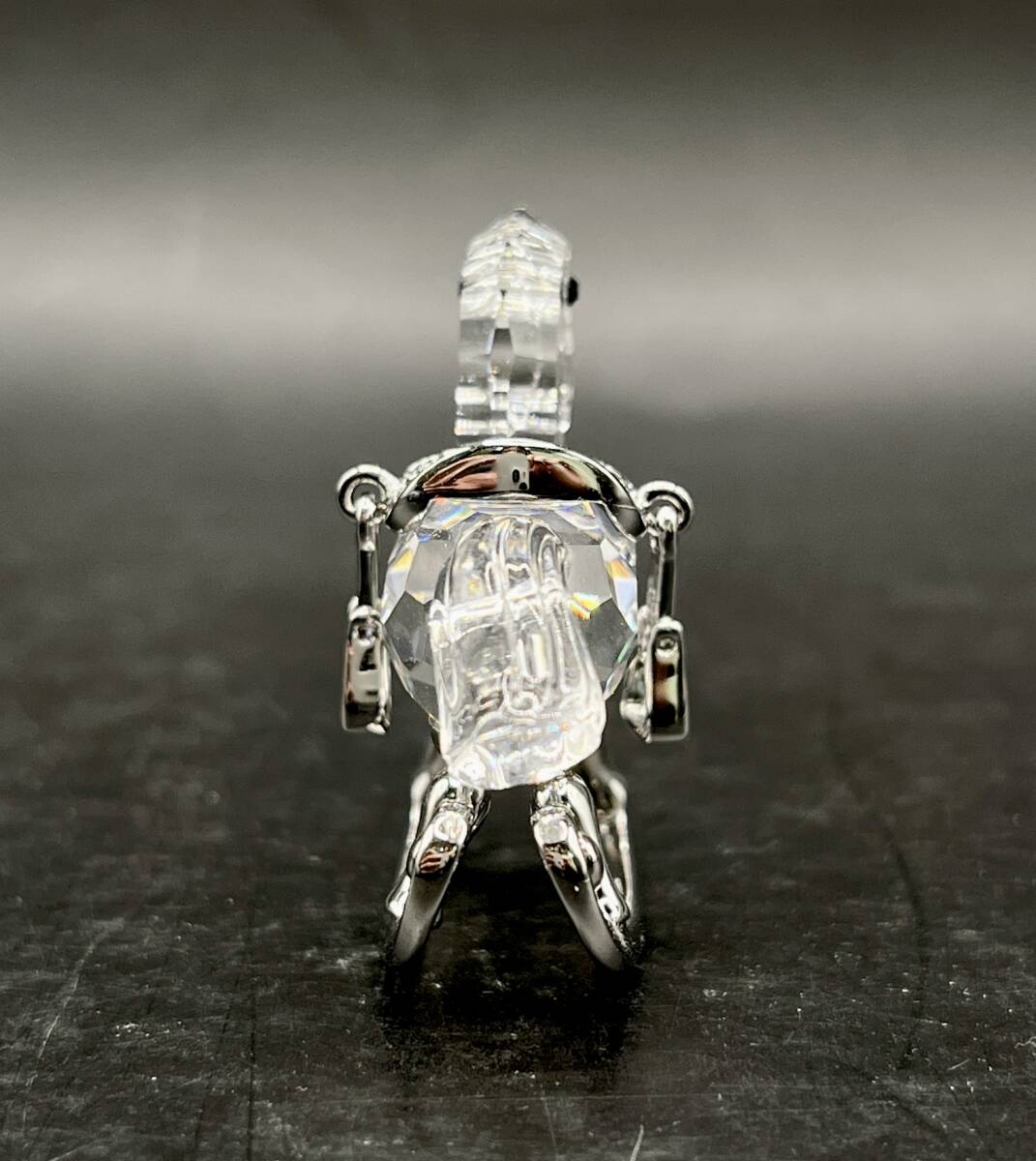 蘇や(MMY52) 置物 SWAROVSKI スワロフスキー ロッキングホース 馬 木馬