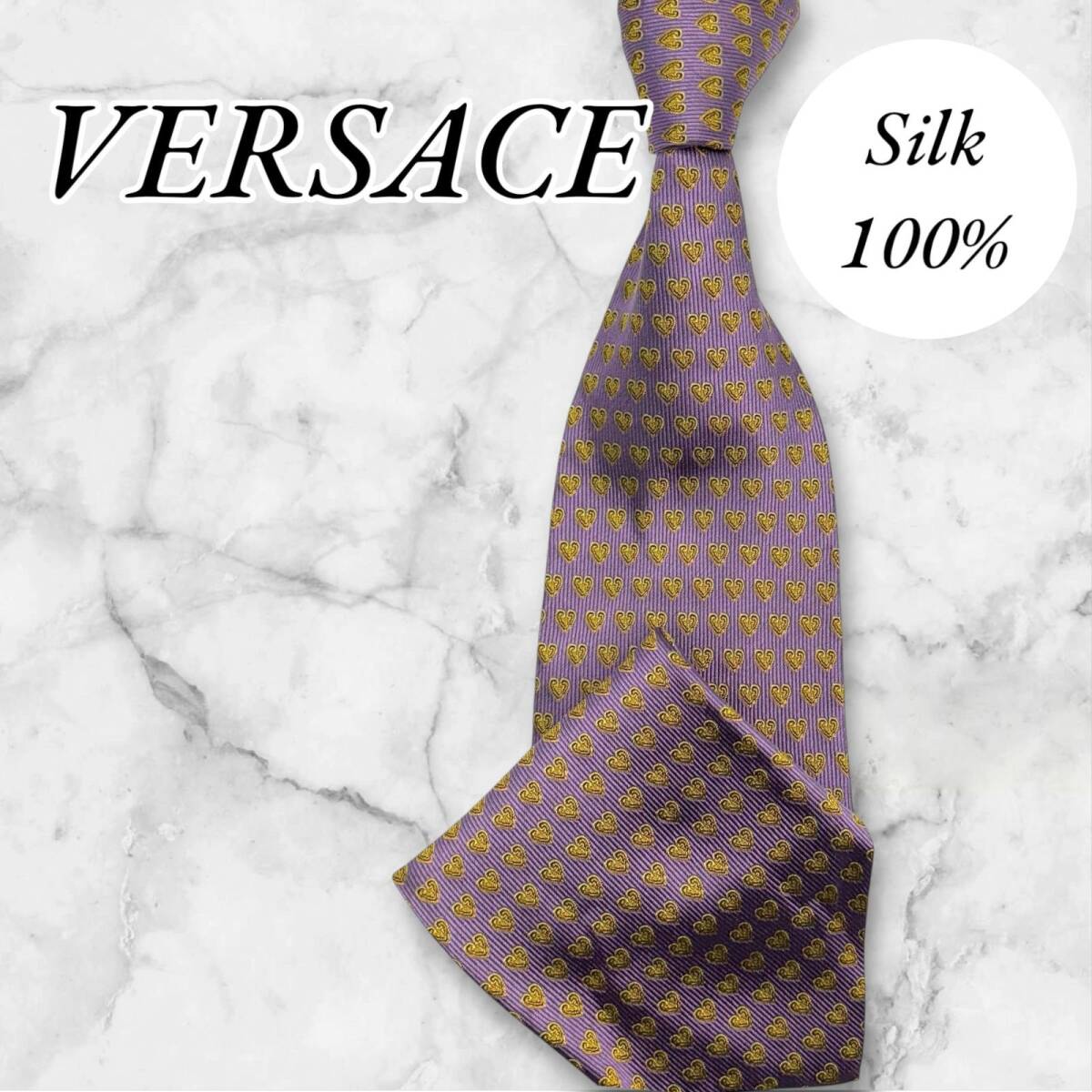 1円スタート GIANNI VERSACE ジャンニベルサーチェ ネクタイ シルク100% パープル N049(ネクタイ)｜売買された ...
