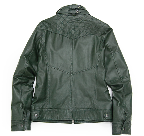 ⭐️未使用品⭐️Rattle Trap オリーブグリーン ライダースジャケット 定価4万 メンズビギ RATTLE TRAP 本革レザーライダースJKT 緑/2 RATTLE