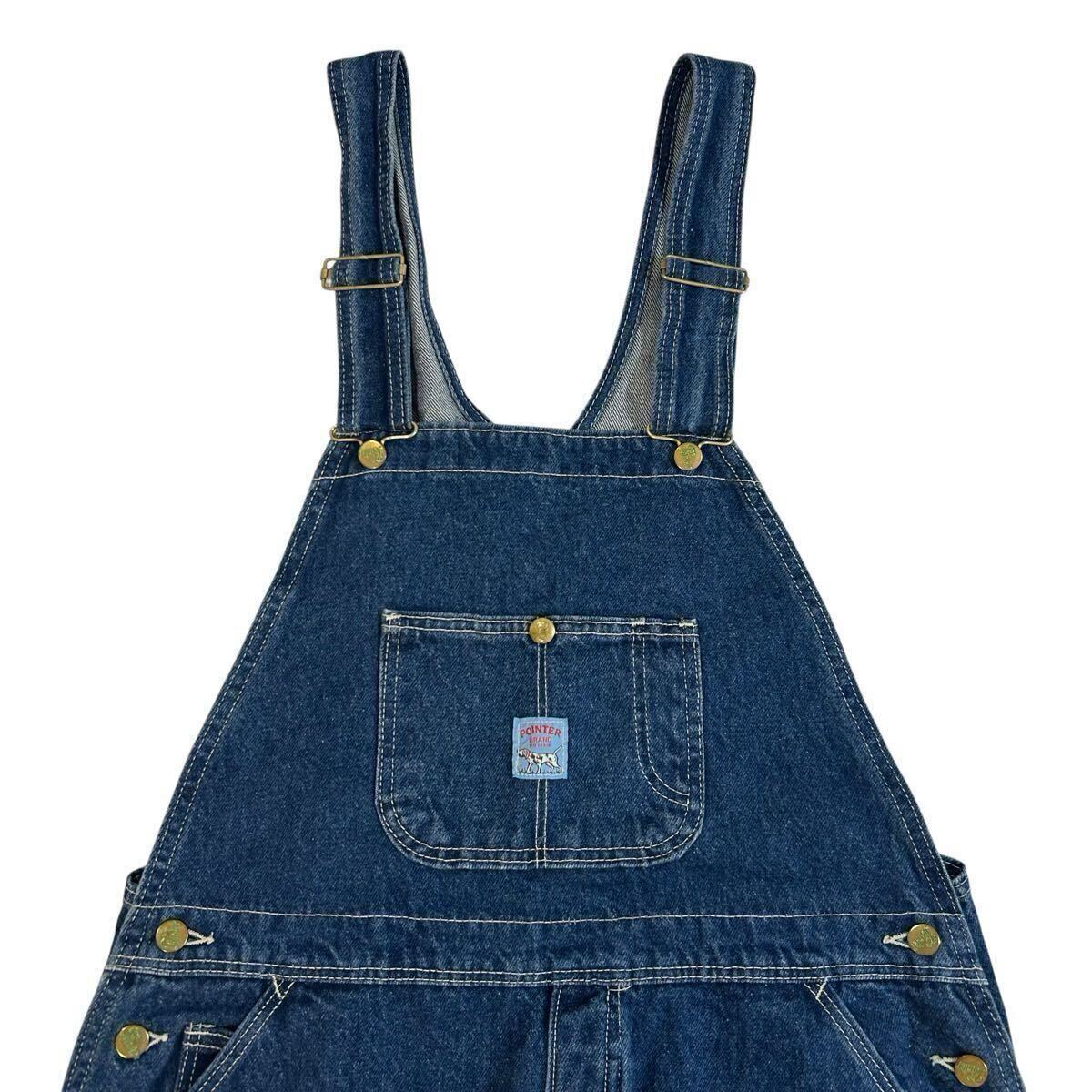 デッドストック 80s 90s POINTER Brand デニム オーバーオール USA製