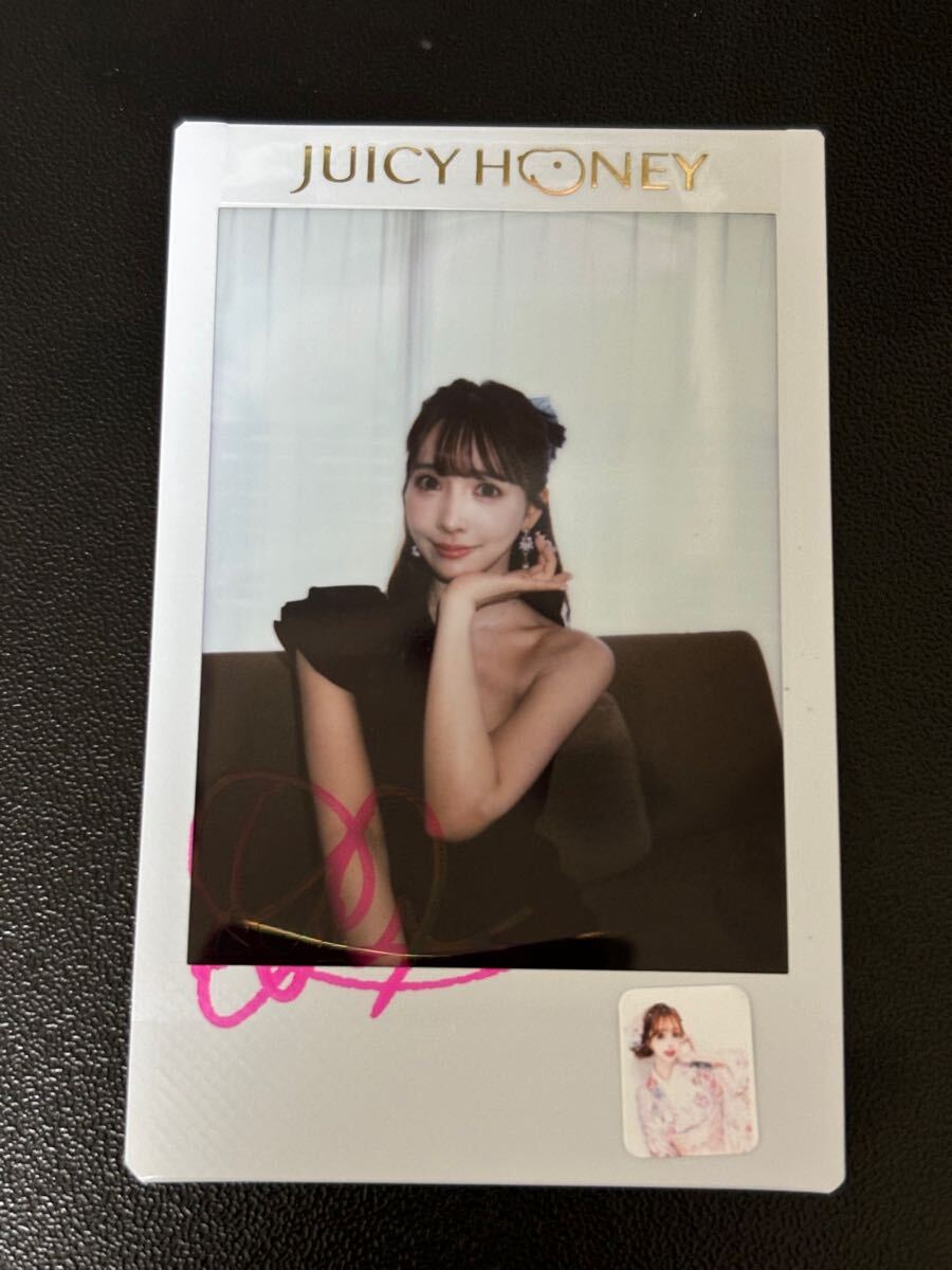 【1枚限定 チェキサイン】 三上悠亜 2024 JUICY HONEY le chef-d’oeuvre Your History ピンク 直筆サイン プリクラ付き ジューシーハニー_1
