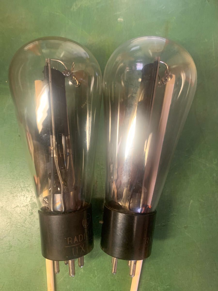 RCA UX 281 最初期型　ペア　未使用に近い　片波整流管　真空管　整流管　_5