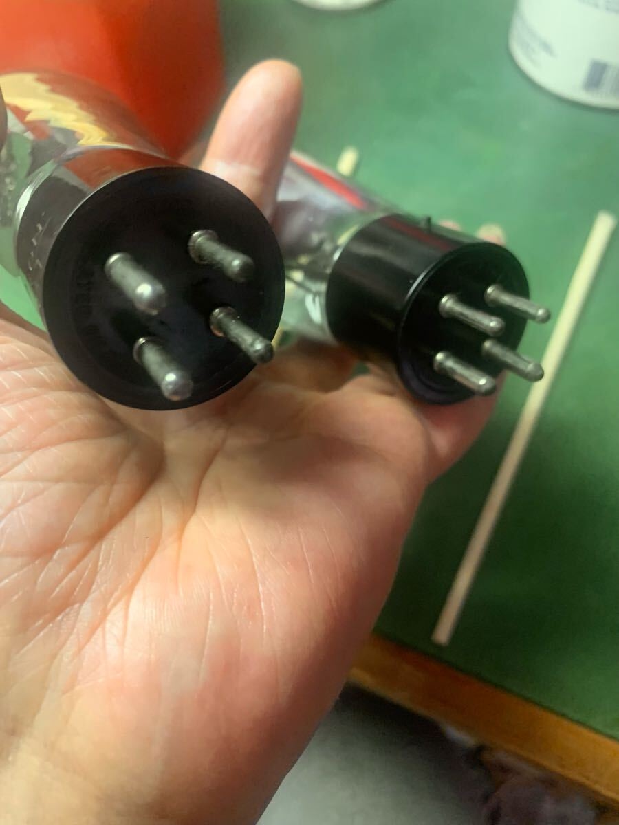 RCA UX 281 最初期型　ペア　未使用に近い　片波整流管　真空管　整流管　_7