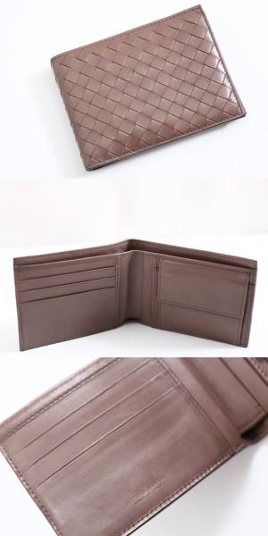 ボッテガヴェネタ イントレレザー 二つ折り 財布/A01