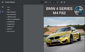 BMW F82 M4 COUPE ワークショップマニュアル 整備書 Mシリーズ 4series ※配線図は別途