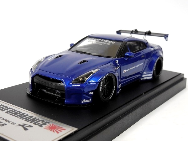 未使用 アイドロン LB WORKS R35 GT-R メタリックブルーT2077502 1⁄43