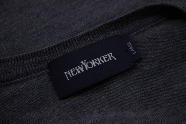 DZ12◎美品！ニューヨーカーNEWYORKER VネックニットL/薄手