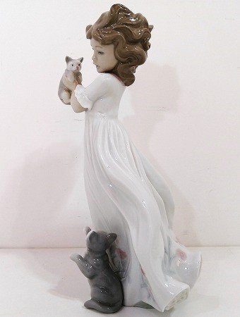 廃盤 2003年限定品□リヤドロ 可愛い猫 磁器人形モデルNo.6941