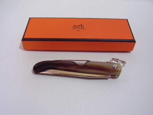 エルメス ② フォールディング ナイフ バッファローホーン