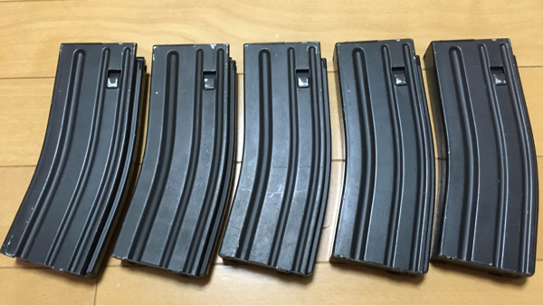 中古]東京マルイ 次世代M4/HK416/SCAR-L用ノーマルマガジン 5本 電動