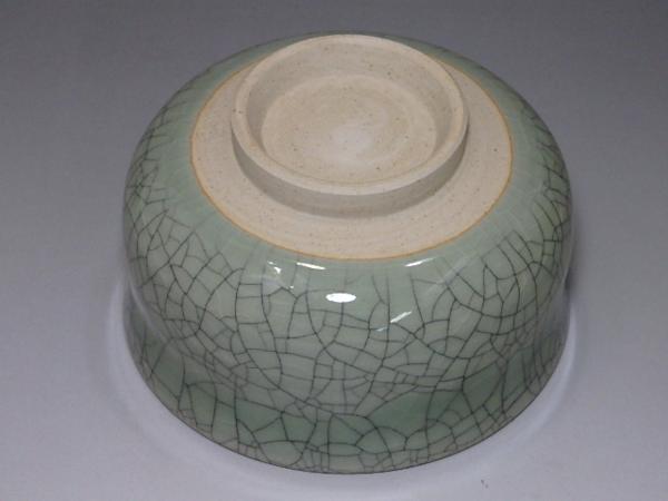 ☆茶道具【福島 大堀相馬焼茶碗】相馬栖鳳/刻 茶器 しおり付 大堀相馬焼