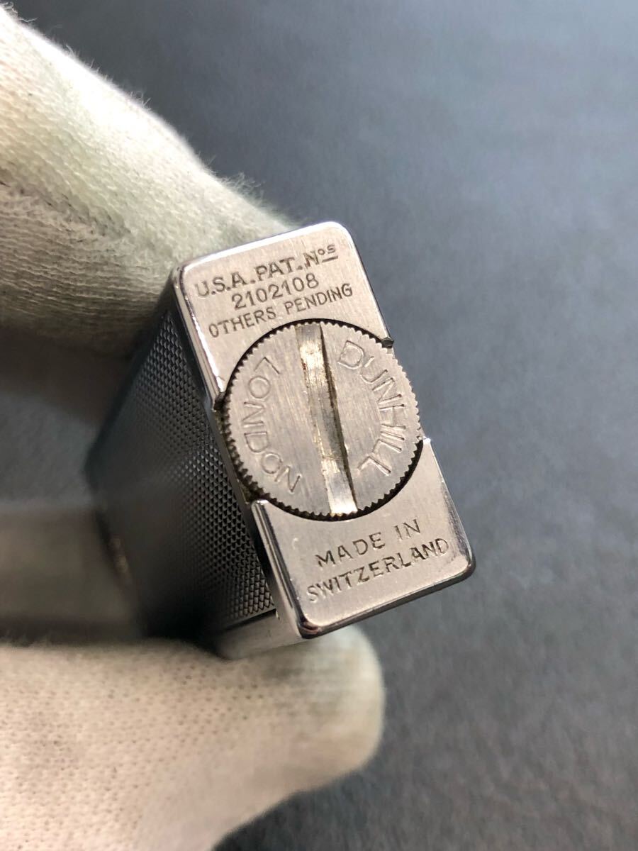 DUNHILL ダンヒル　オイルライター　タバン　銀製 dunhill ダンヒル オイルライター シルバーカラー ヴィンテージ