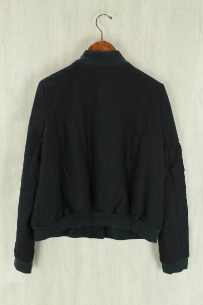 DEVASTEE◆MA-1ブルゾン/42/ウール/BLK