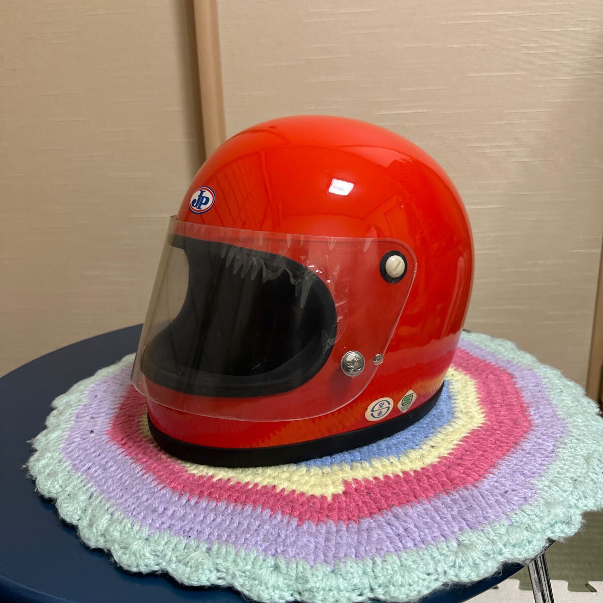 デッドストック　JP ジャパンプロダクト　族ヘル　J-04 オレンジ　Mサイズ 未使用　_2