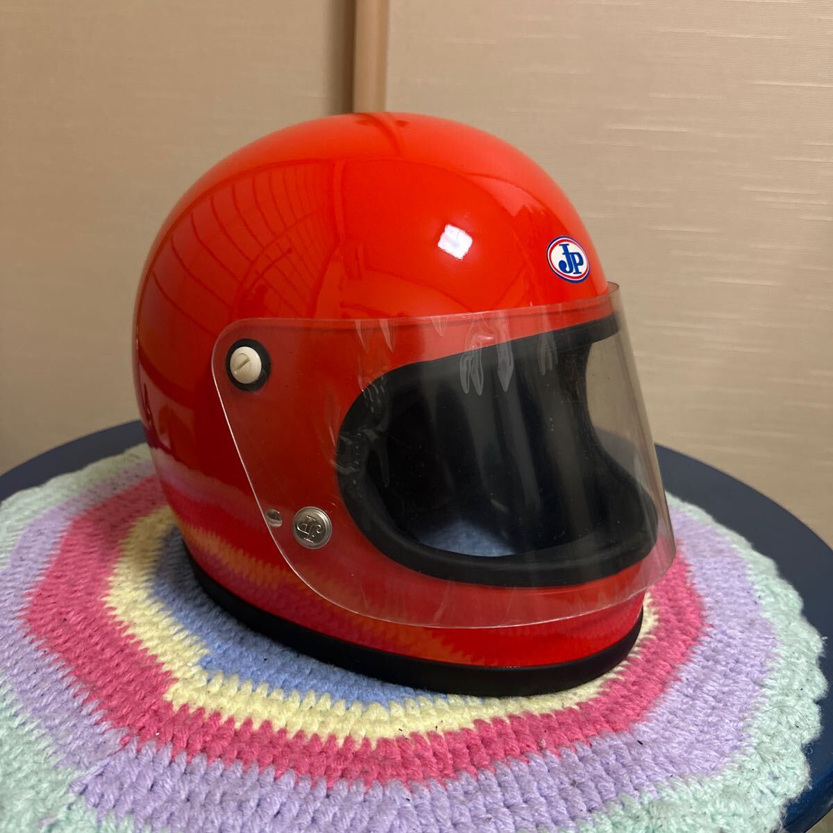 デッドストック　JP ジャパンプロダクト　族ヘル　J-04 オレンジ　Mサイズ 未使用　_4