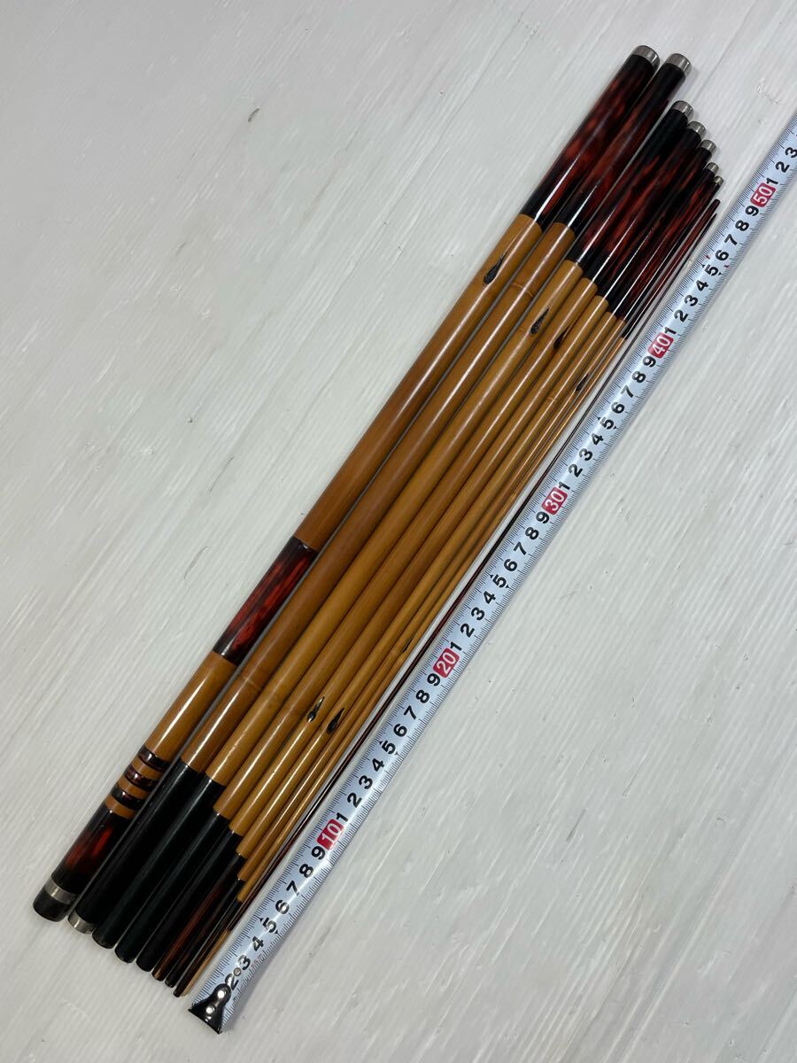 ◆L58 渓流竿 竹竿 和竿 9本継 約463cm 約15尺 約163g_9