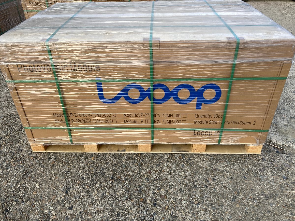 【兵庫県発】 配送可能!! 新品未使用 Looop ループ LP-270MCV-72MH-002 太陽光パネル 1枚から 追加注文可 発電 ソーラー 単結晶 太陽電池_5