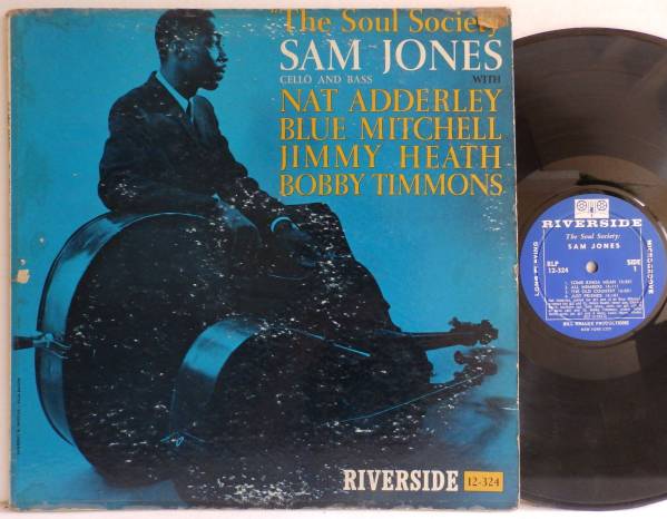 完オリ 青少ラベル 深溝 US盤 SAM JONES Soul society RIVERSIDE