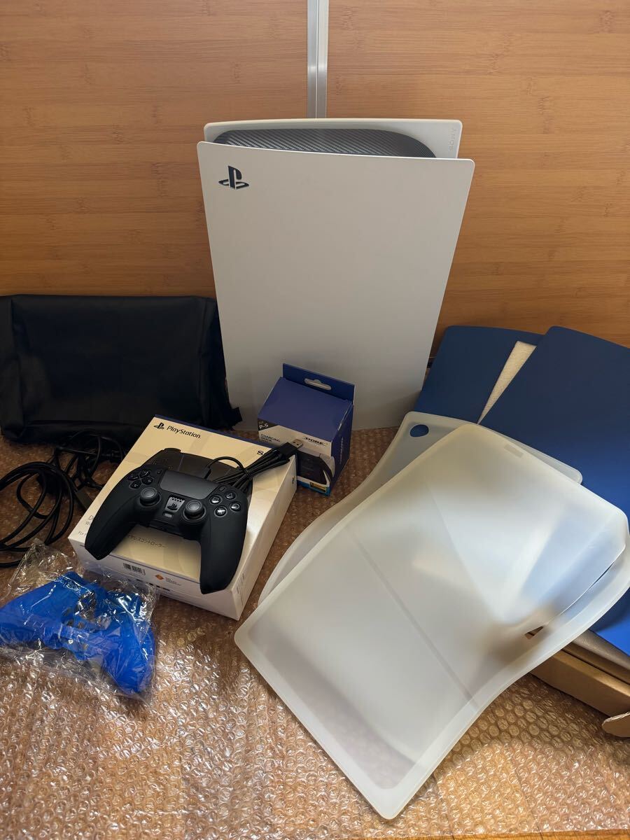 極美品 PlayStation5 CFI-1200A ディスクドライブ搭載/動作良好 付属品多数　売り切り SONY コントローラー PS4 HDMI端子搭載 初期化済み_1