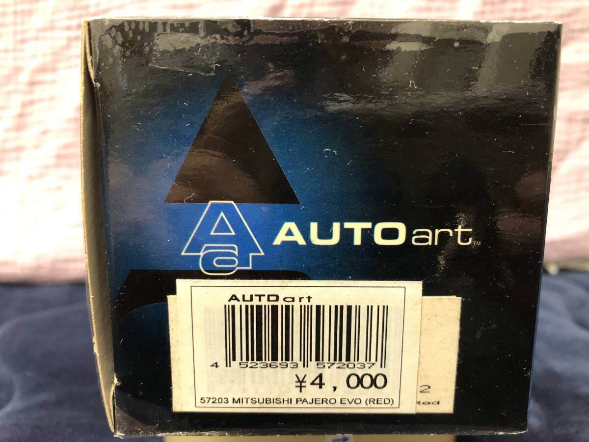 当時物！在庫品・AUTO art・1/43 三菱パジェロ EVO (赤)・未開封品・現品限り！_5