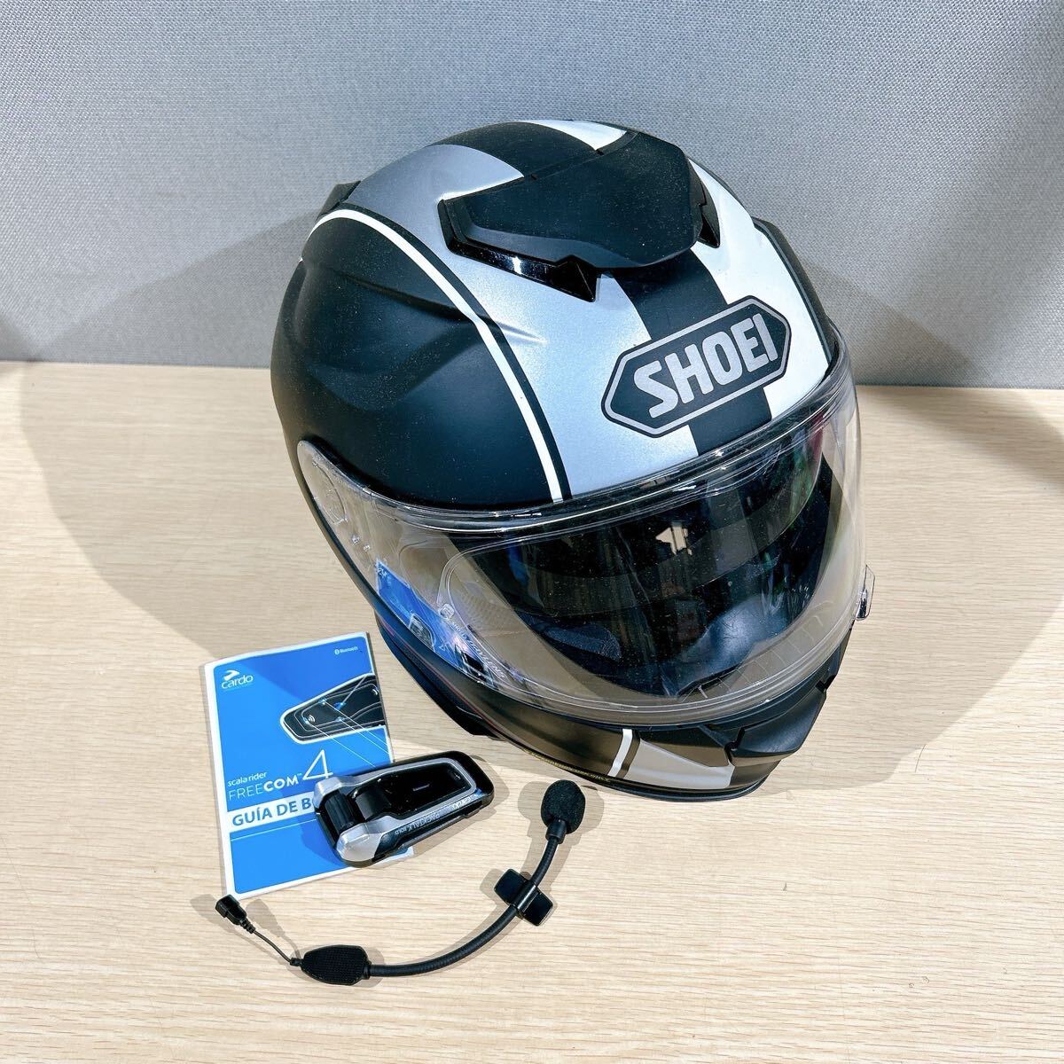 ●Cardo PACKTALK BOLD バイク用インカム セット SHOEI ショウエイ GT-AirⅡ PANORAMA ジーティーエアー2 パノラマ TC-5 ヘルメット XL61cm_1