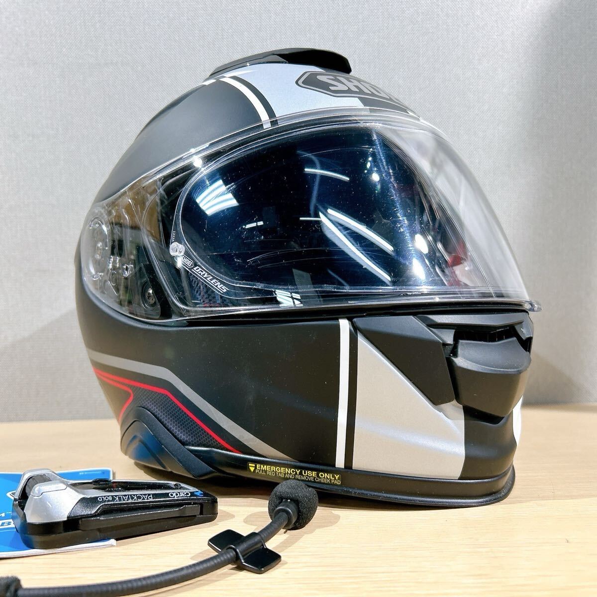 ●Cardo PACKTALK BOLD バイク用インカム セット SHOEI ショウエイ GT-AirⅡ PANORAMA ジーティーエアー2 パノラマ TC-5 ヘルメット XL61cm_2