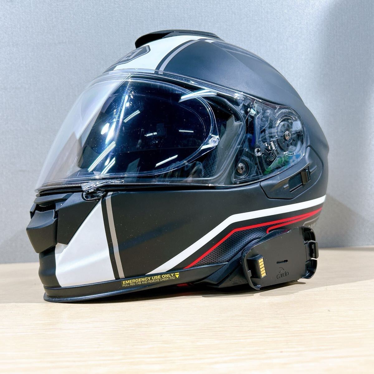 ●Cardo PACKTALK BOLD バイク用インカム セット SHOEI ショウエイ GT-AirⅡ PANORAMA ジーティーエアー2 パノラマ TC-5 ヘルメット XL61cm_4