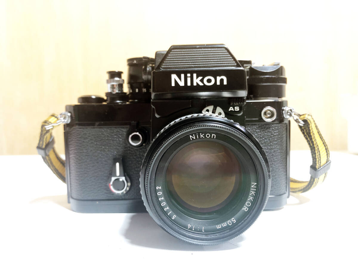 ジャンク扱い品 中古★Nikon F2 フォトミックAS 一眼レフ フィルムカメラ + レンズ NIKKOR 50mm 1:1.4【Nikon F2 フォトミックAS】EURK_1