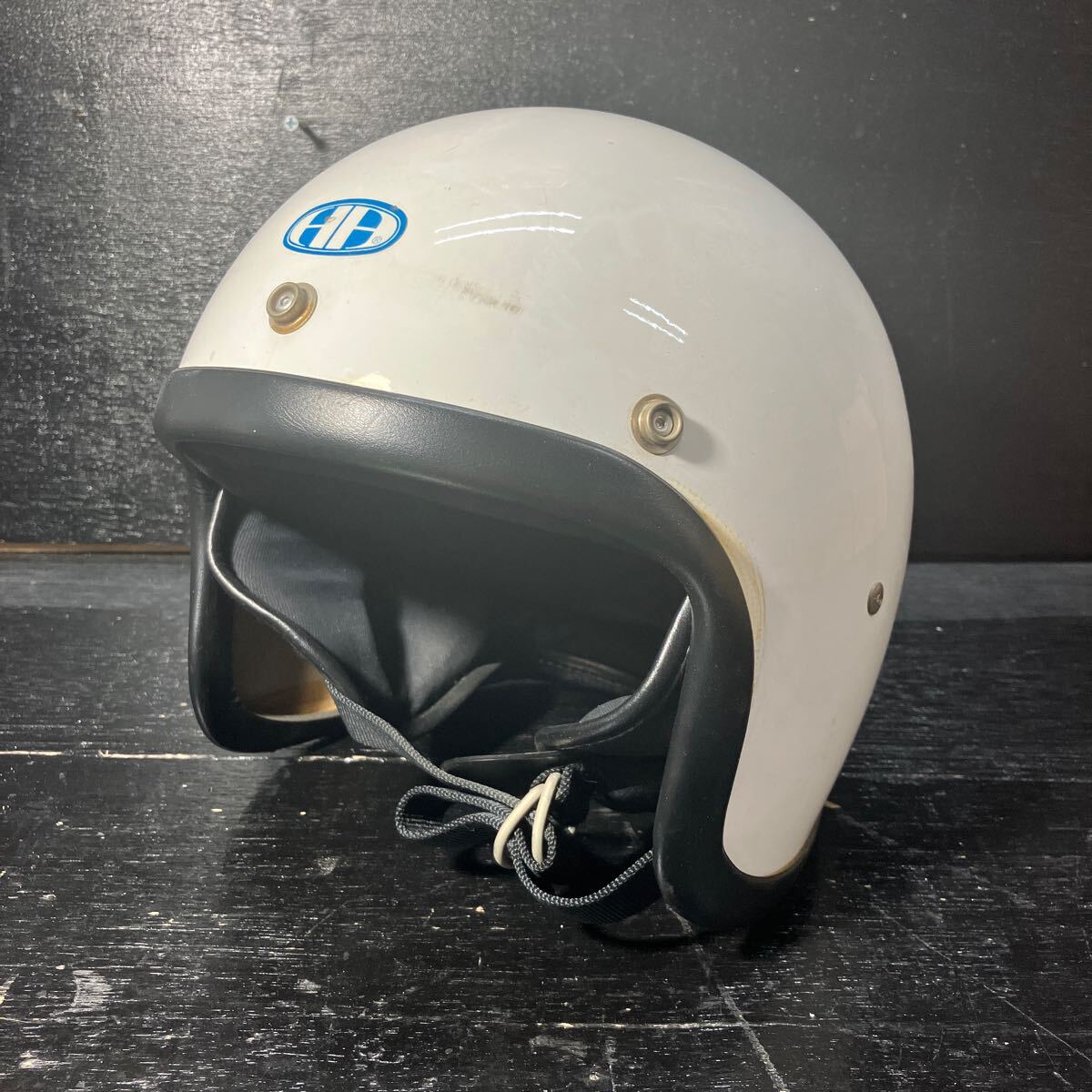 アライ製旧ロゴ ヴィンテージジェットヘルメット ヘルメット バイク 