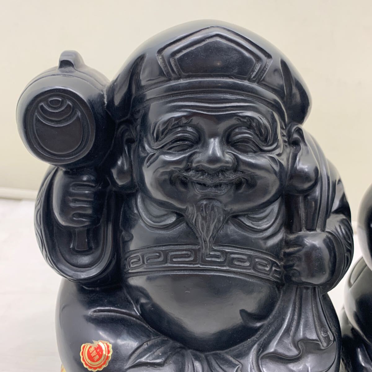 大黒天像 七福神 縁起物 置物 骨董 アンティーク 25cm 大黒天像 七福神