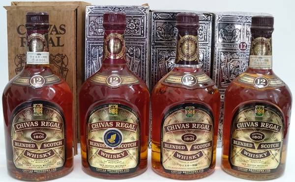 未開栓　シーバスリーガル　12年　750ml　4本 セット