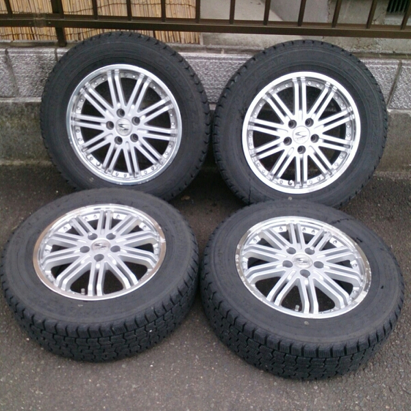☆195/65R15 ウィッシュ純正AW付 バリ山4本セット（中古） バリ山