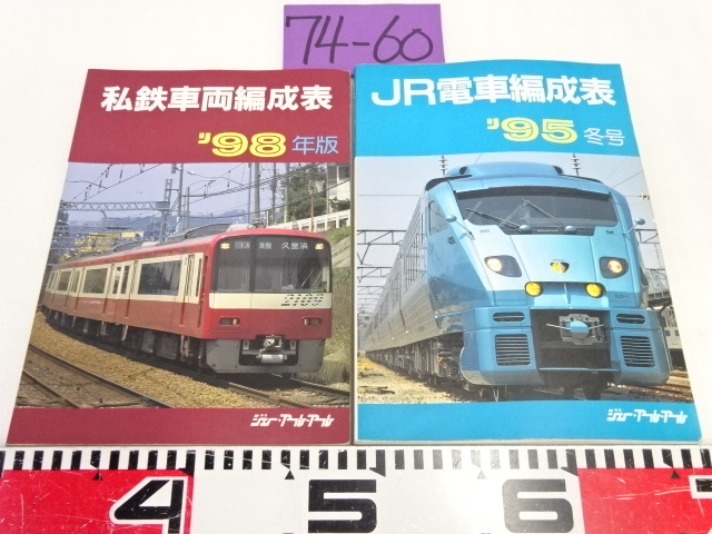 74-60〒/ジェー・アール・アール JR電車編成表 95 冬号 私鉄車両編成表