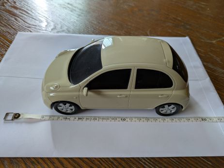 日産 マーチ K12 ミニカー カラーサンプル 色見本 　E41　アイリッシュクリーム　非売品_1