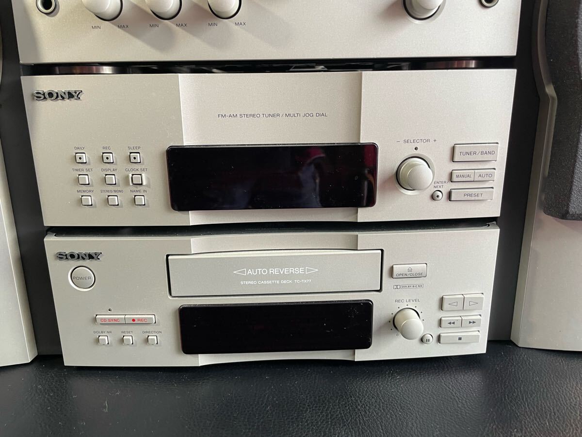 中古品☆SONY CDコンポ DHC-MD77 CDP-MS77 MDS-MS77 TA-MS77 ST-MS77