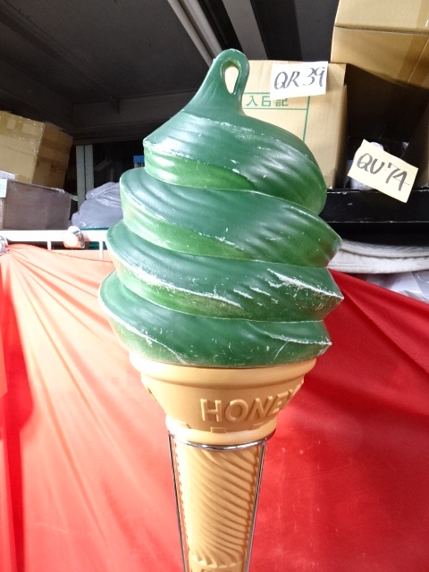 QY-63/ソフトクリーム看板 ディスプレイ HoneyTop ハネートップ 高さ