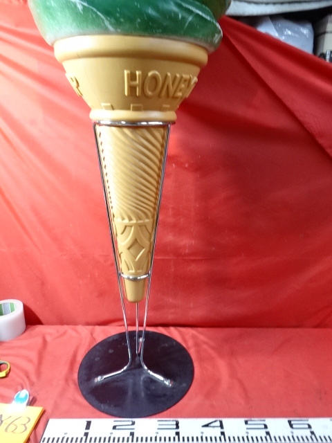 QY-63/ソフトクリーム看板 ディスプレイ HoneyTop ハネートップ 高さ