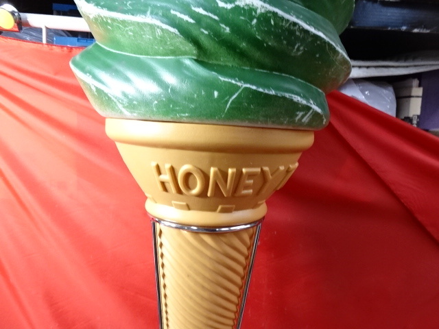 QY-63/ソフトクリーム看板 ディスプレイ HoneyTop ハネートップ 高さ