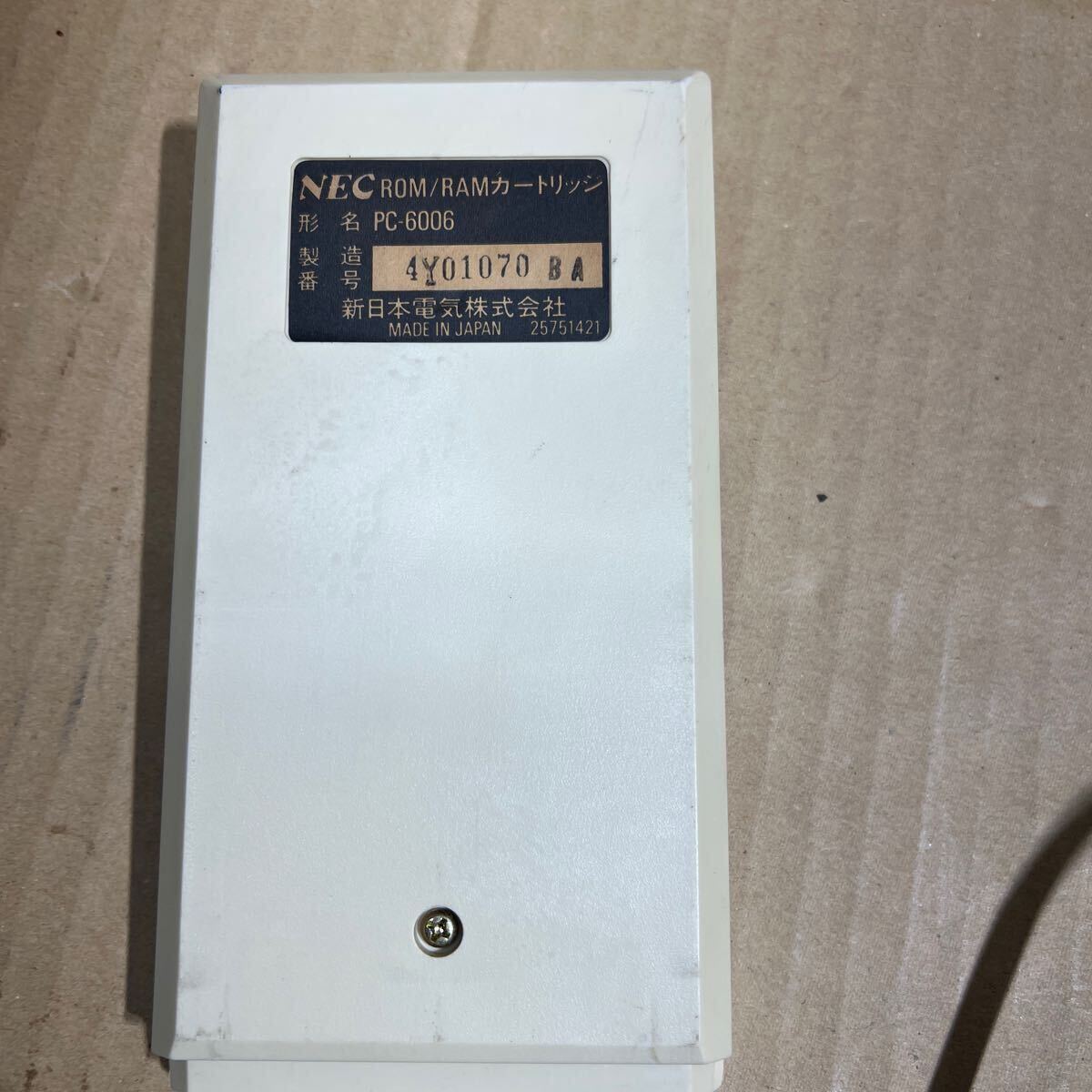 17 ゆうパック着払い発送 中古品 通電確認のみ NEC PC-6001 ROM/RAM