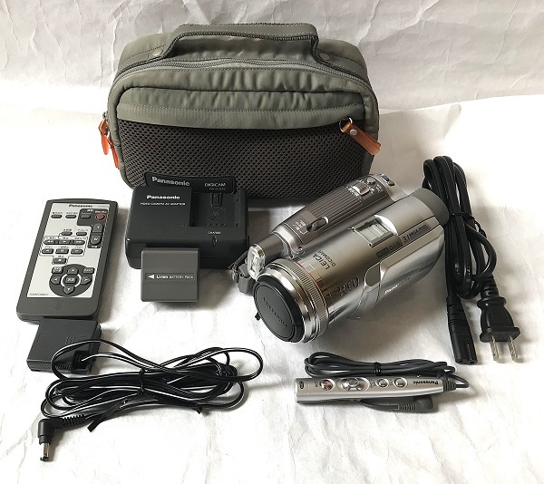 【完動品 Panasonic パナソニック MiniDV ビデオカメラ NV-GS250】 新品＆クリーニングテープ&DV（IEEE1394）ケーブル付　動作確認済_2