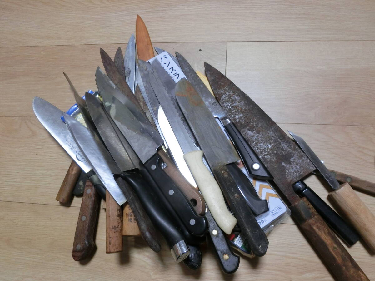 1円～大量】包丁・ナイフ いろいろ35本セット JAヘンケルス HAYAKAWA