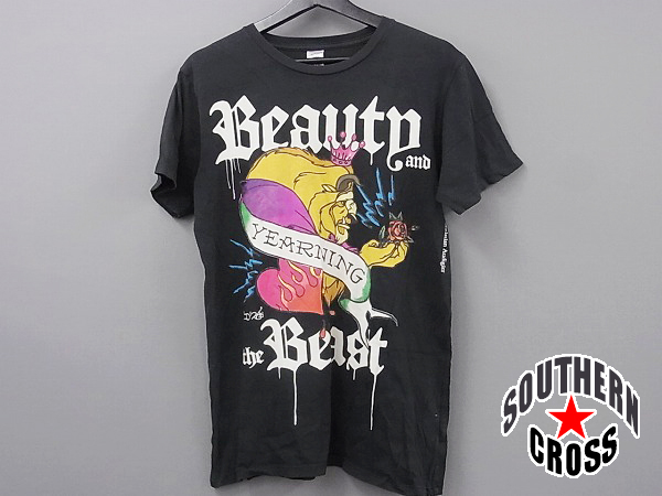 Ed Hardy - エドハーディー　ディズニーシー　激レア Ed Hardy/エドハーディー×D'24/ディズニーシー 美女と野獣 M(半袖T