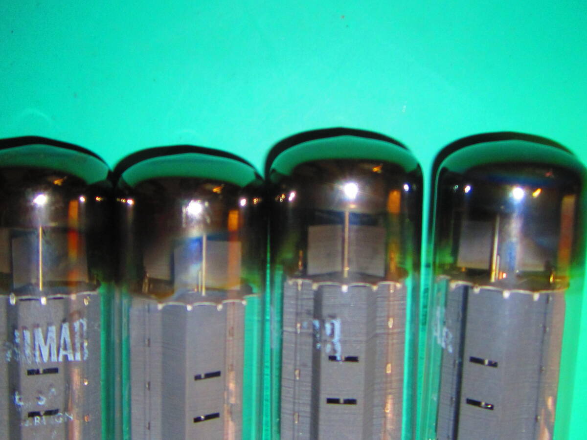 英国BRIMAR：EL-34クワッド（特性揃え４本組）エージング処理済の通電時間僅少のビンテージ管の逸品_6