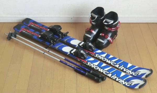 □送料無料□SNOWCARVING＋XERES 子供用4点セット□板110/靴21