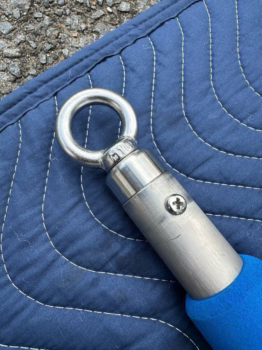 ギャフの柄 1.4m オールステンレス ランディング 玉の柄 タモ 船釣り 磯釣り 柄 ギャフ ハンドメイド 大型魚用 リリース ボートフックに_4