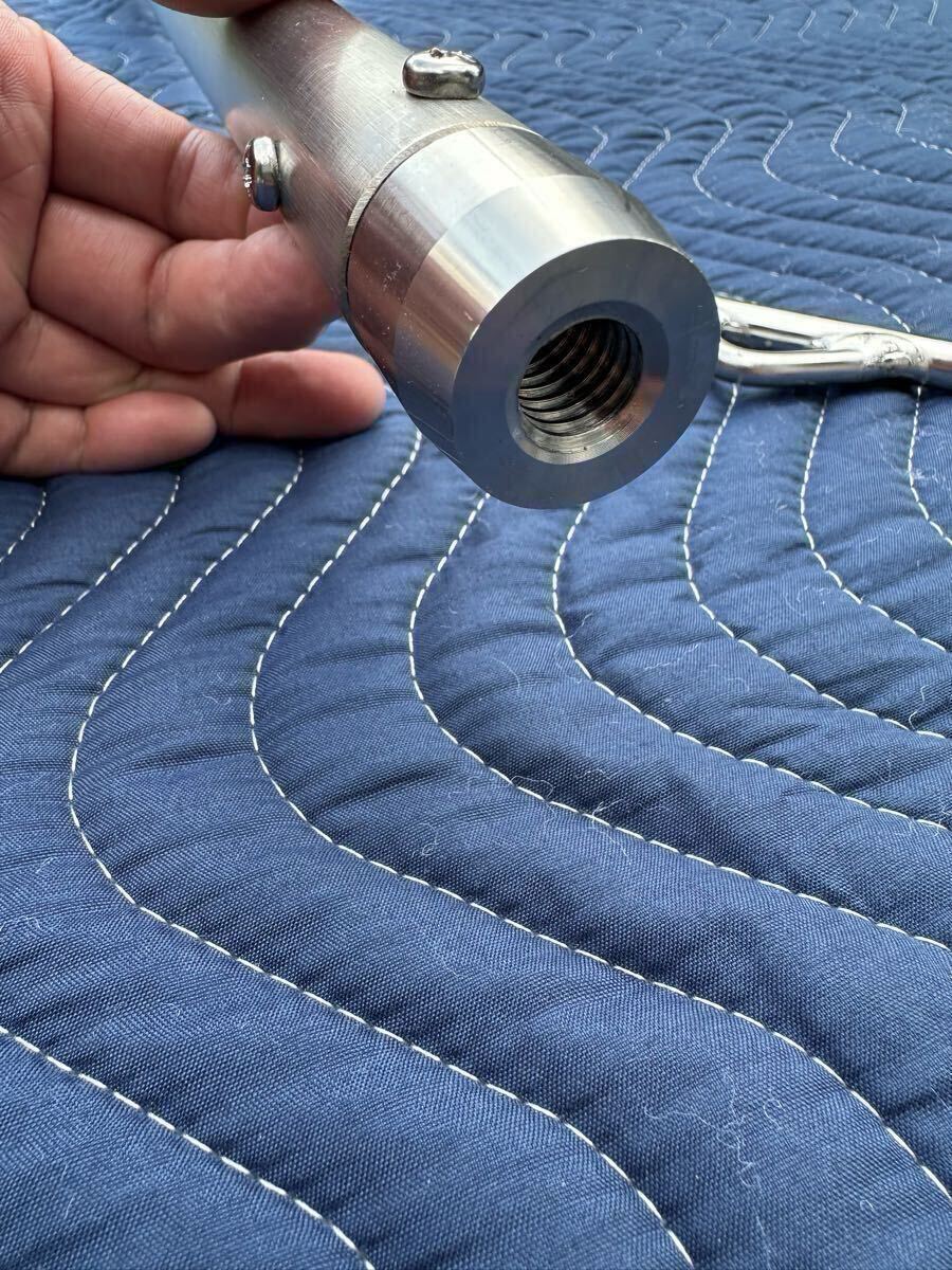 ギャフの柄 1.4m オールステンレス ランディング 玉の柄 タモ 船釣り 磯釣り 柄 ギャフ ハンドメイド 大型魚用 リリース ボートフックに_7