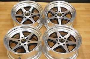 K0925【希少】 ファブレス BARONE XR6 PCD139.7 9J+17/+23 段リム カスタムハイエース シ