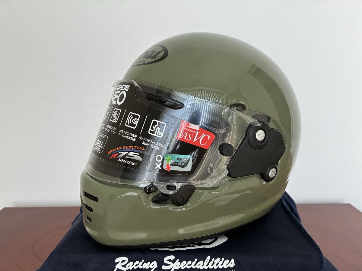 Z*W様 Arai アライ RAPIDO NEO ラパイドネオ モスグリーン N Arai アライ RAPIDE NEO ラパイドネオ Lサイズ（59.60センチ）モス