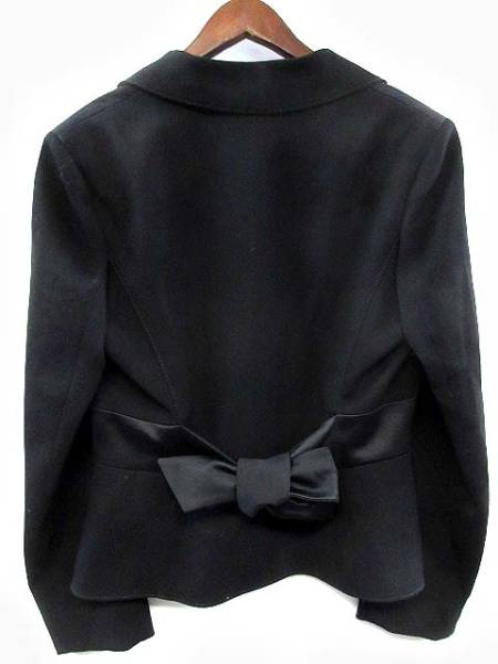 バレンチノ VALENTINO ジャケット 2B バックリボン ブラック 10