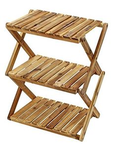 キャプテンスタッグ(CAPTAIN STAG) キャンプ ベランダ 収納棚 木製3段ラック MOVEラック